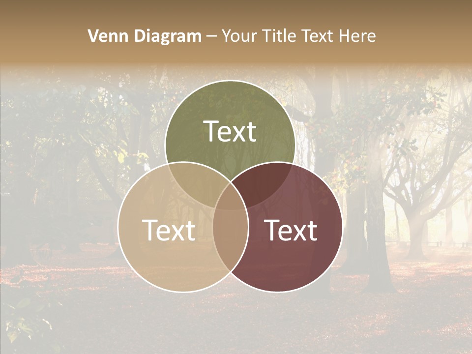 Branch Gold Ground PowerPoint Template