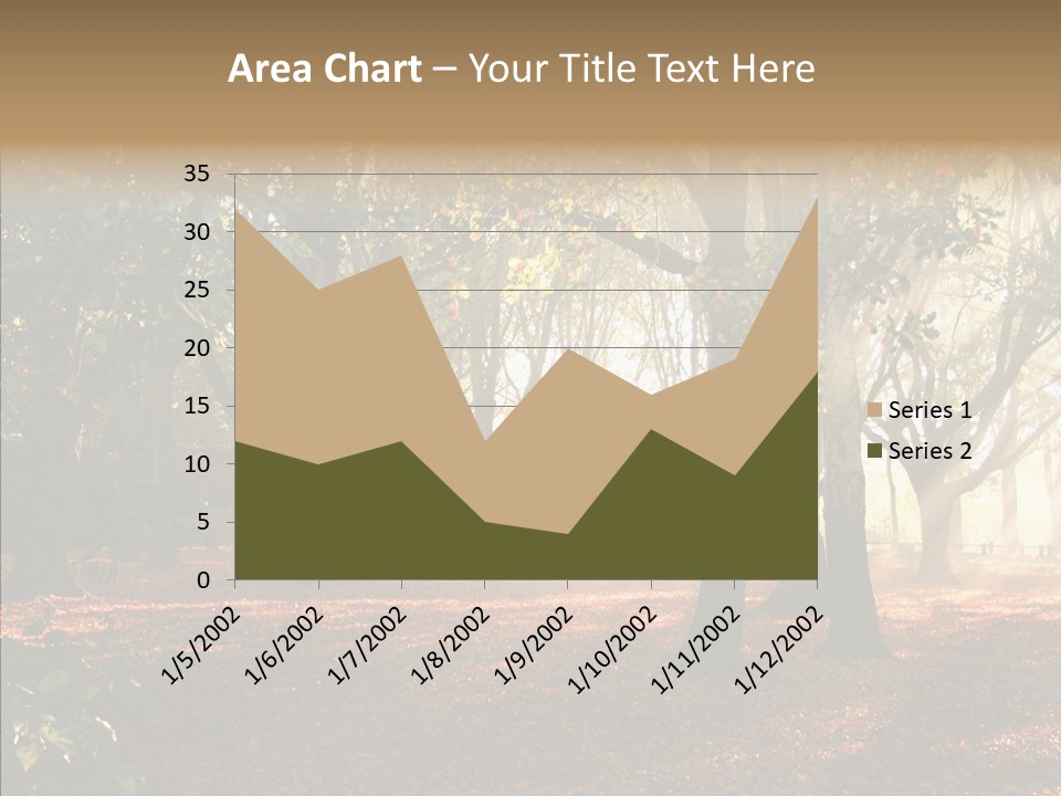 Branch Gold Ground PowerPoint Template