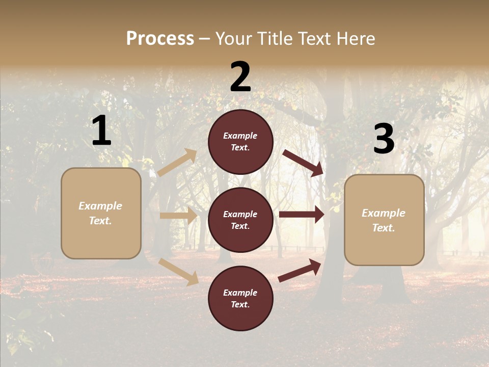 Branch Gold Ground PowerPoint Template