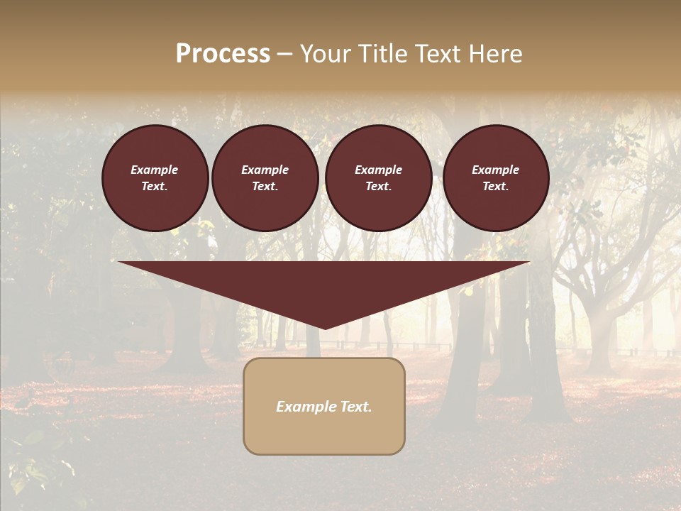 Branch Gold Ground PowerPoint Template
