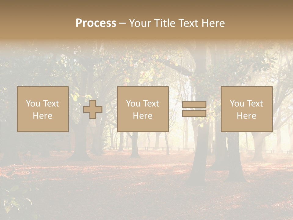 Branch Gold Ground PowerPoint Template
