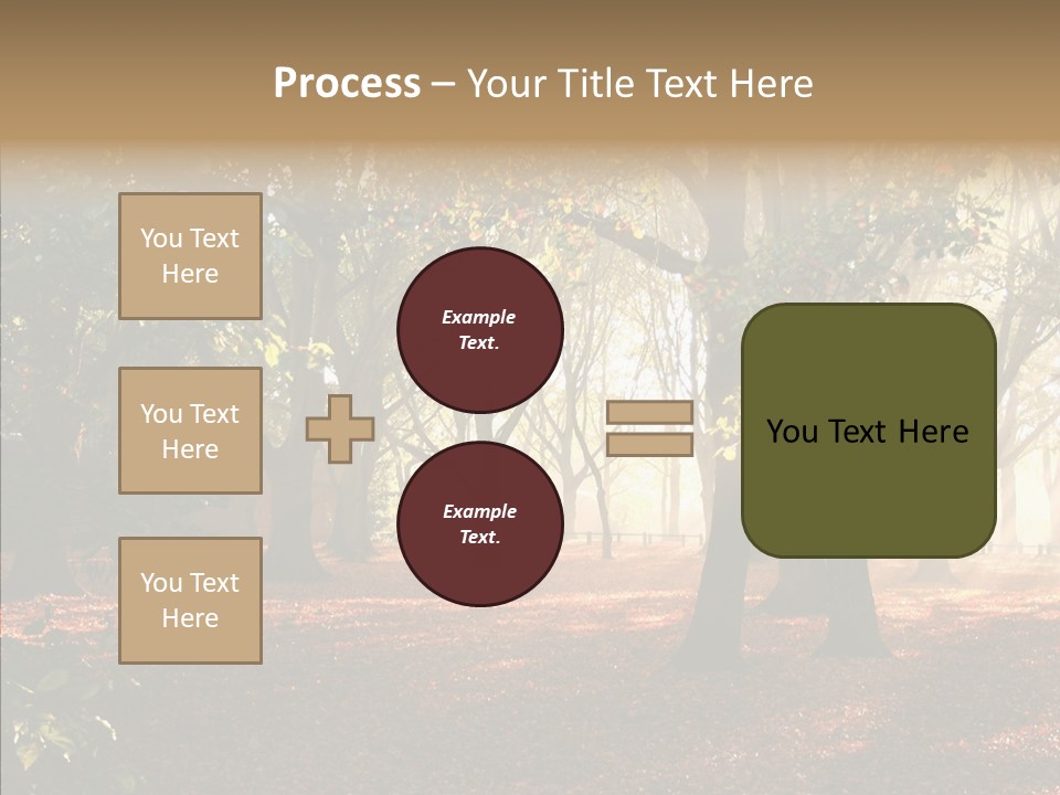 Branch Gold Ground PowerPoint Template