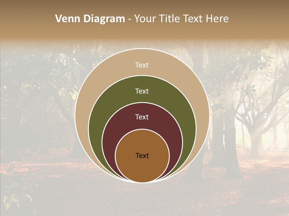 Branch Gold Ground PowerPoint Template