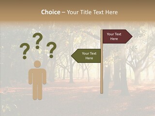 Branch Gold Ground PowerPoint Template