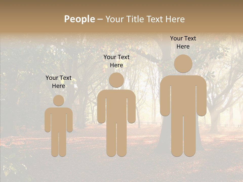 Branch Gold Ground PowerPoint Template