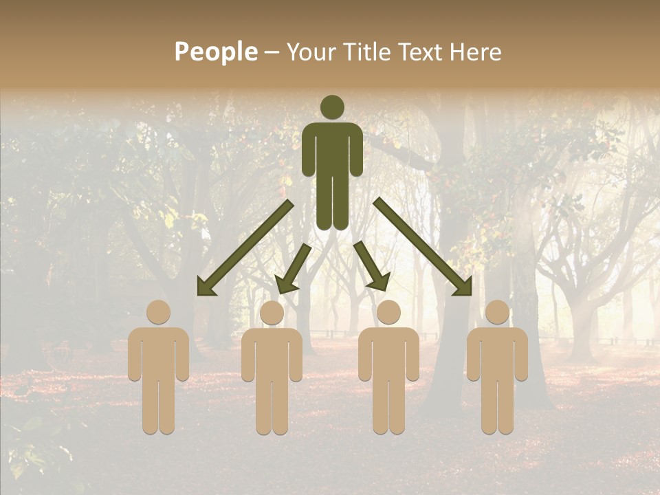 Branch Gold Ground PowerPoint Template