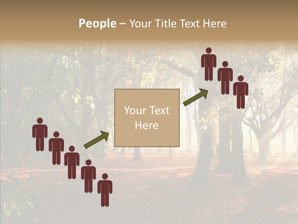 Branch Gold Ground PowerPoint Template