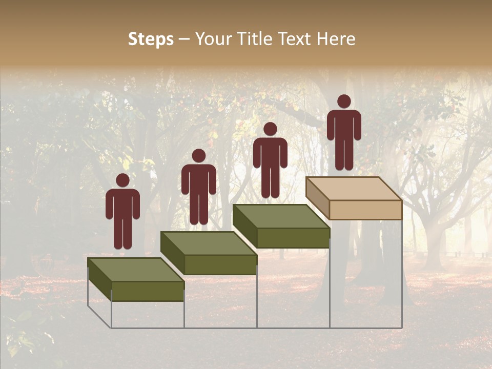Branch Gold Ground PowerPoint Template