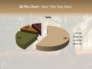 Branch Gold Ground PowerPoint Template