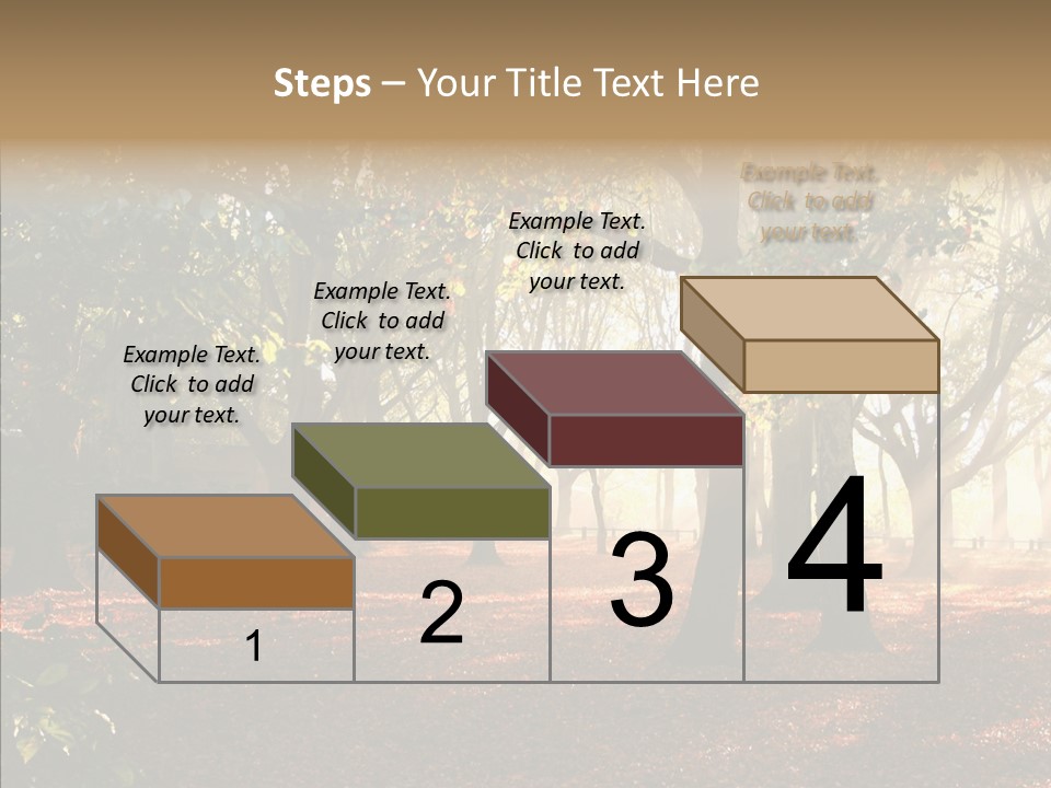 Branch Gold Ground PowerPoint Template