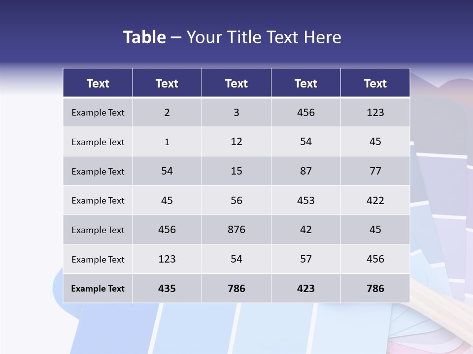 Example Bright Color PowerPoint Template