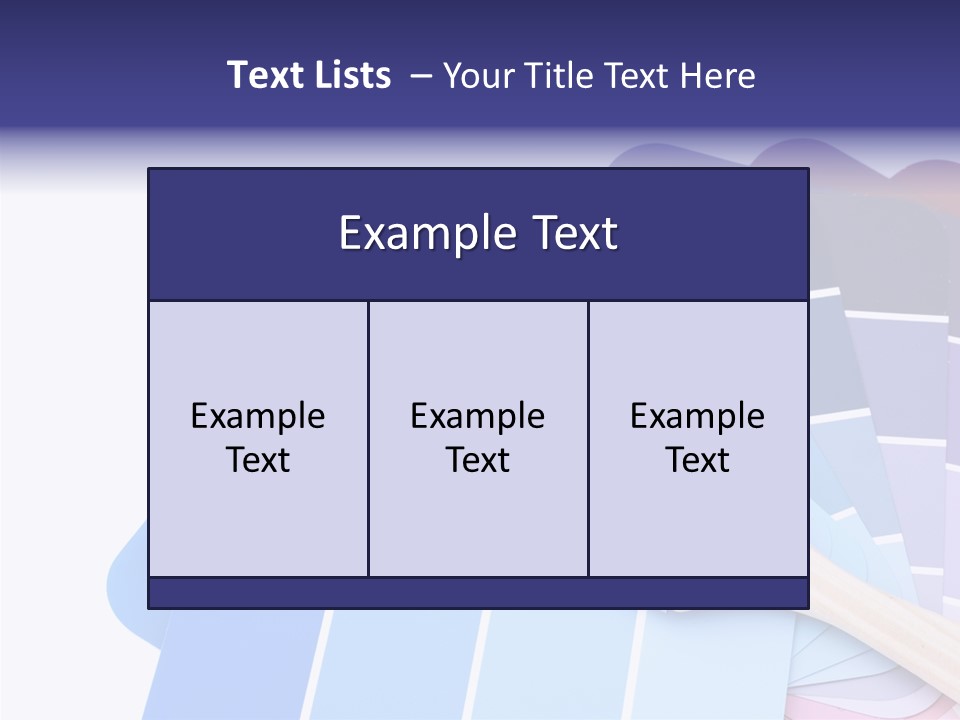 Example Bright Color PowerPoint Template