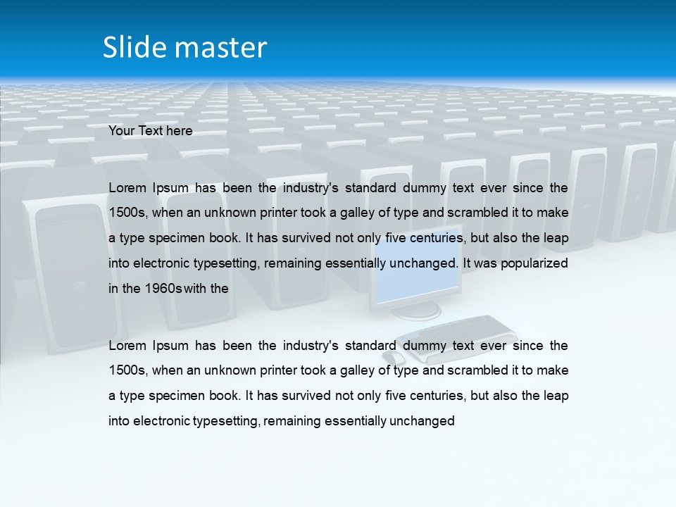 Conference Boardroom Chair PowerPoint Template