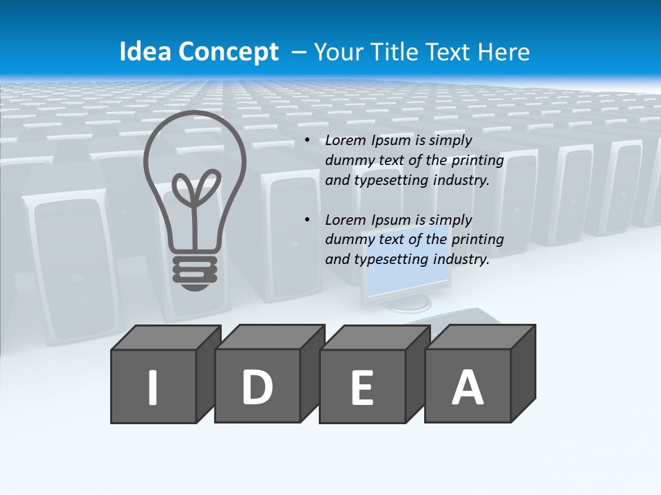 Conference Boardroom Chair PowerPoint Template