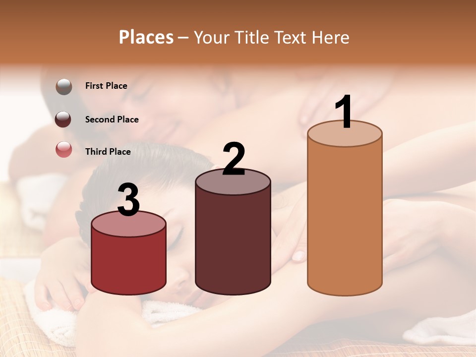 A Woman Getting A Back Massage From A Man PowerPoint Template