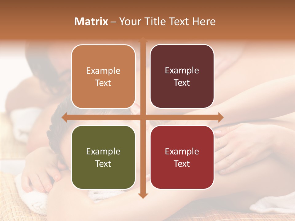 A Woman Getting A Back Massage From A Man PowerPoint Template