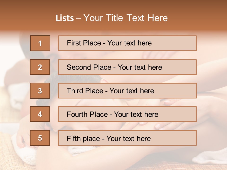 A Woman Getting A Back Massage From A Man PowerPoint Template