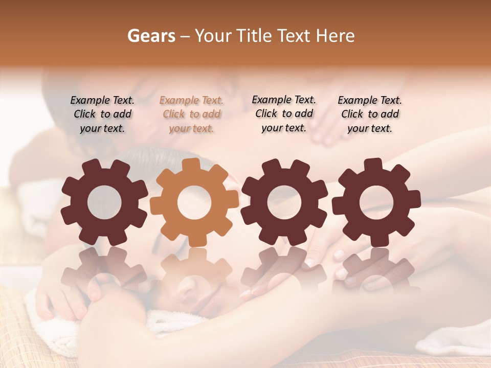 A Woman Getting A Back Massage From A Man PowerPoint Template