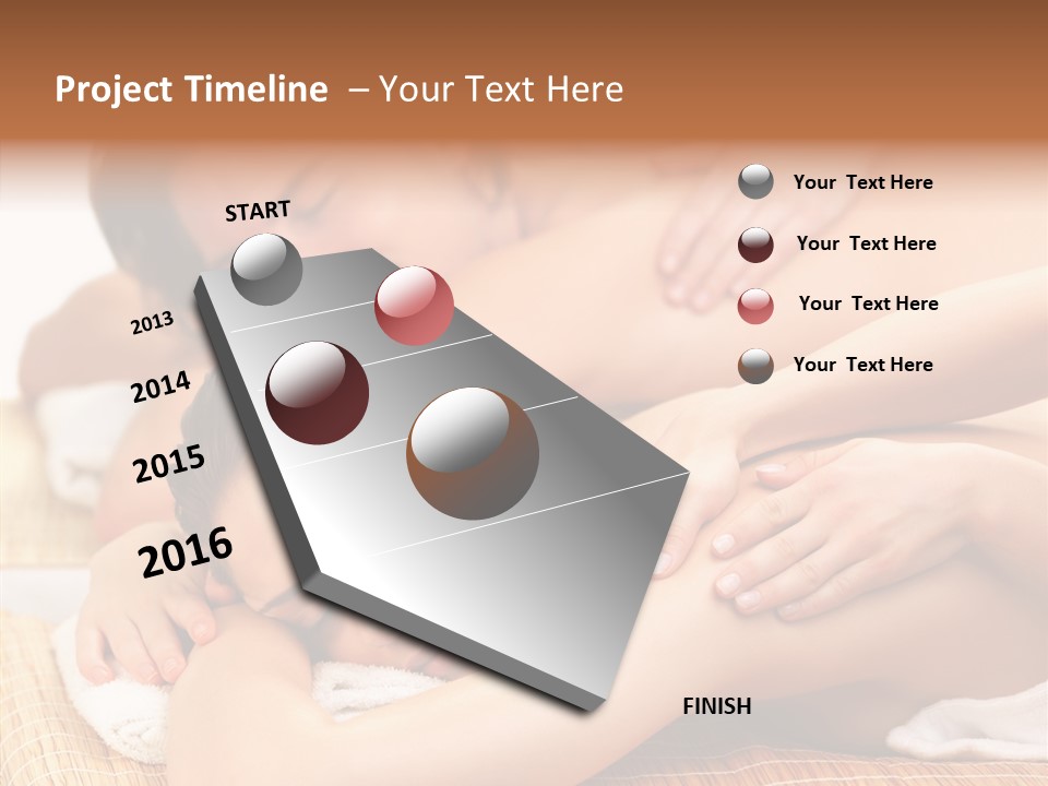 A Woman Getting A Back Massage From A Man PowerPoint Template