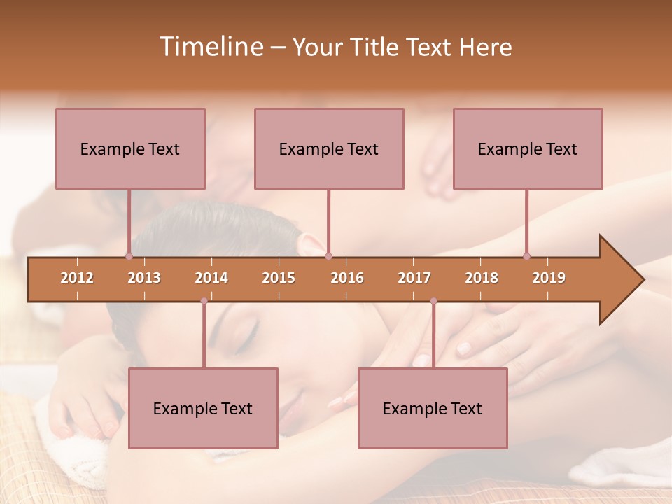 A Woman Getting A Back Massage From A Man PowerPoint Template