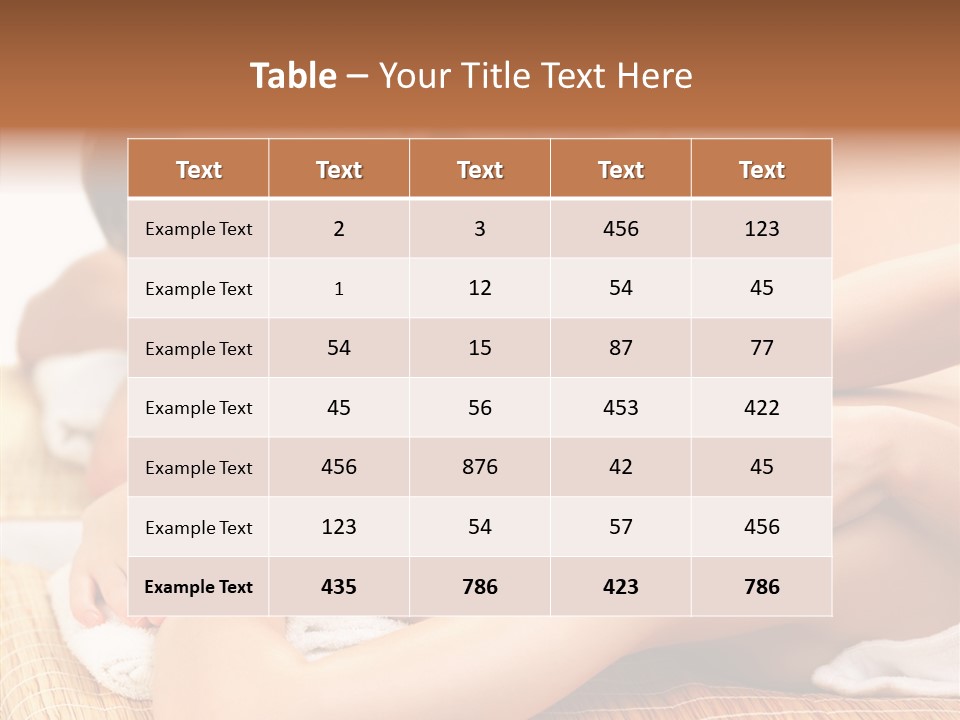 A Woman Getting A Back Massage From A Man PowerPoint Template