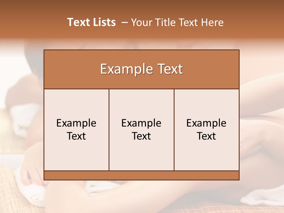 A Woman Getting A Back Massage From A Man PowerPoint Template
