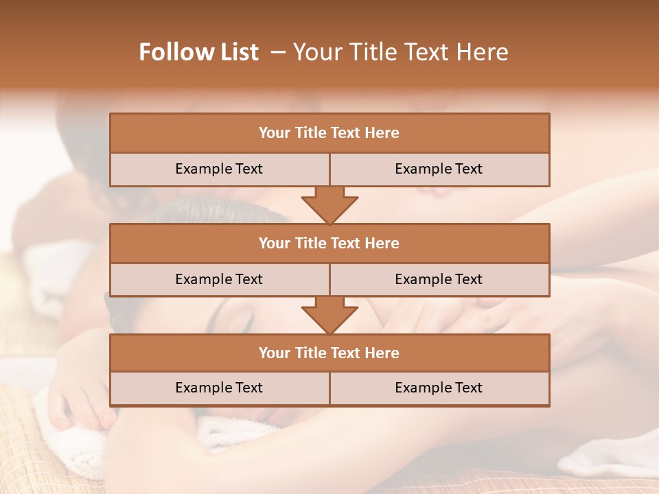 A Woman Getting A Back Massage From A Man PowerPoint Template