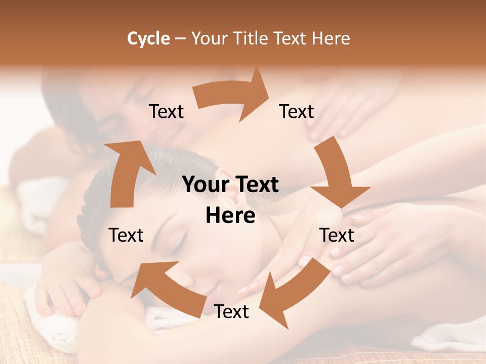 A Woman Getting A Back Massage From A Man PowerPoint Template