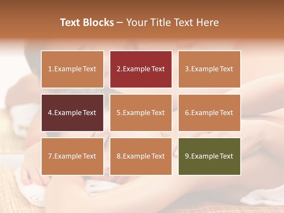 A Woman Getting A Back Massage From A Man PowerPoint Template