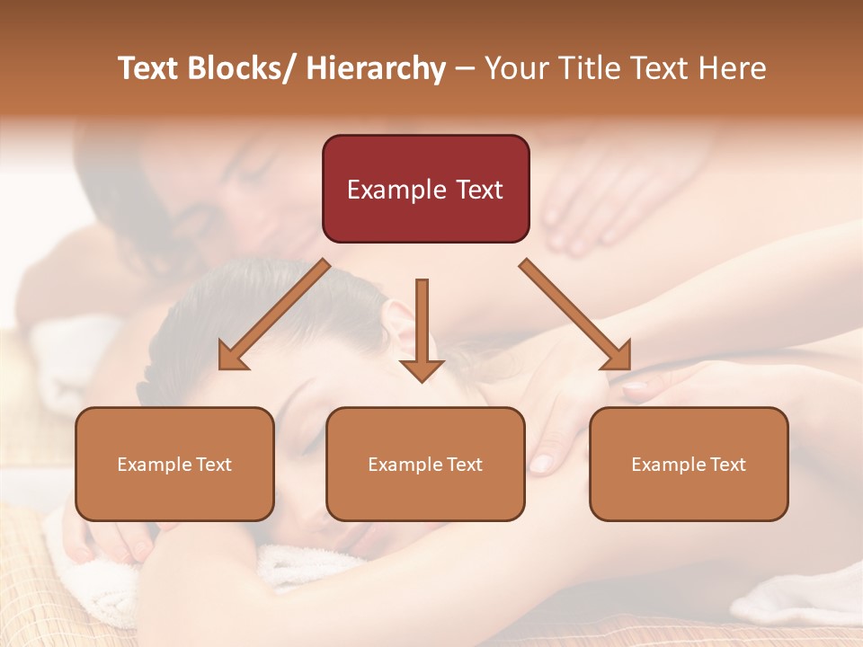 A Woman Getting A Back Massage From A Man PowerPoint Template