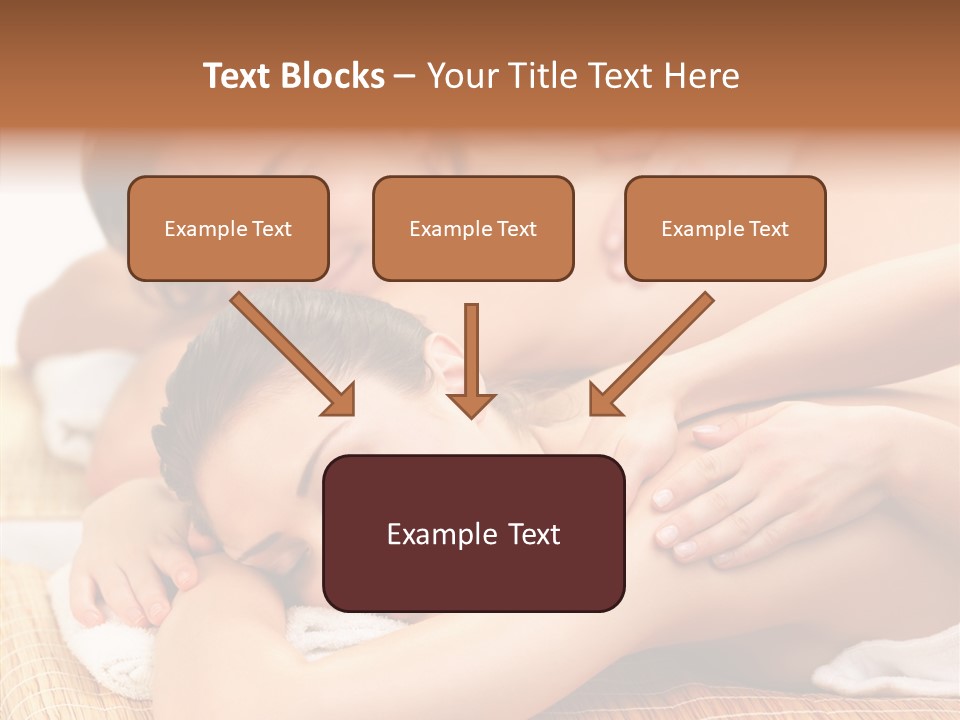 A Woman Getting A Back Massage From A Man PowerPoint Template