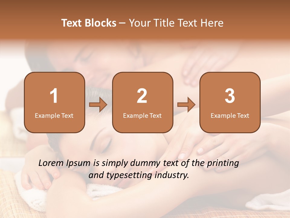 A Woman Getting A Back Massage From A Man PowerPoint Template