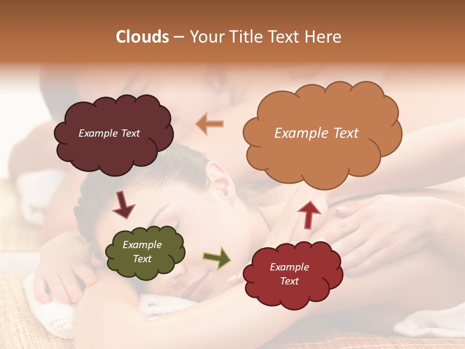 A Woman Getting A Back Massage From A Man PowerPoint Template