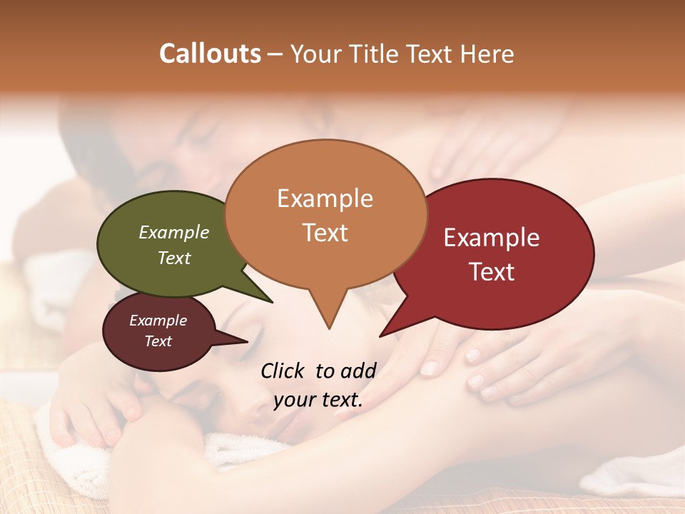 A Woman Getting A Back Massage From A Man PowerPoint Template