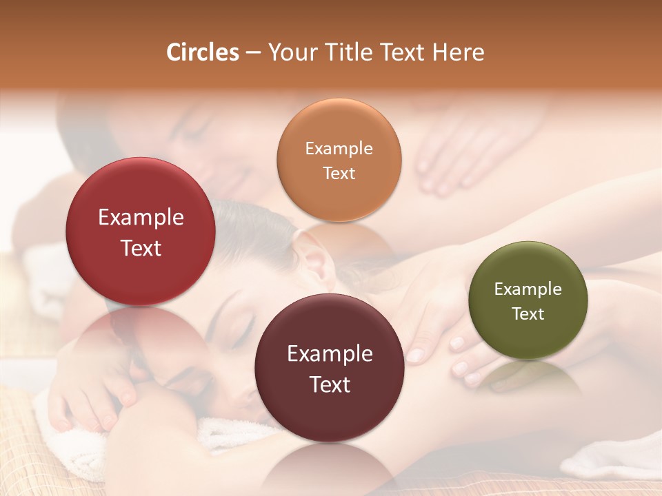 A Woman Getting A Back Massage From A Man PowerPoint Template