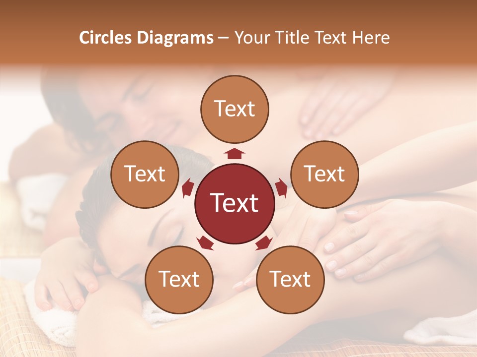 A Woman Getting A Back Massage From A Man PowerPoint Template