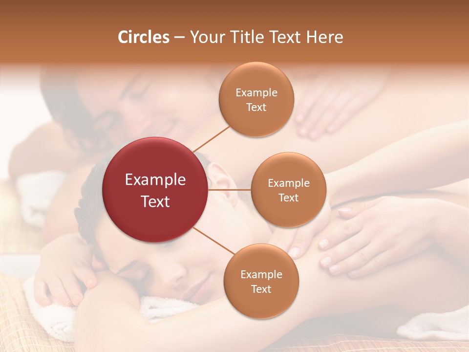 A Woman Getting A Back Massage From A Man PowerPoint Template