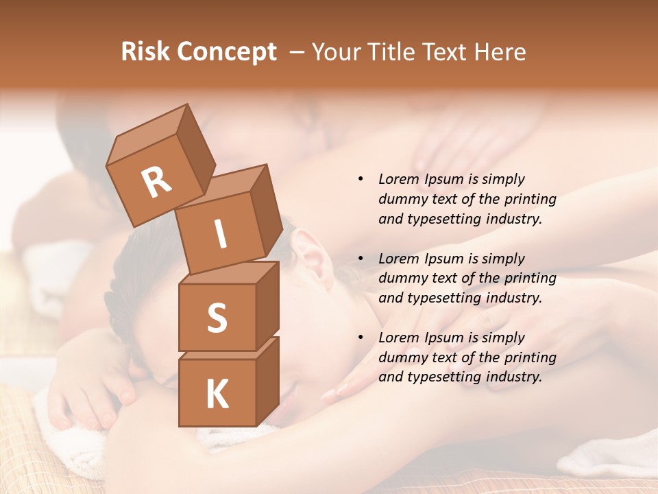 A Woman Getting A Back Massage From A Man PowerPoint Template