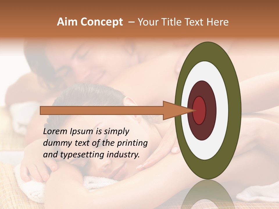 A Woman Getting A Back Massage From A Man PowerPoint Template