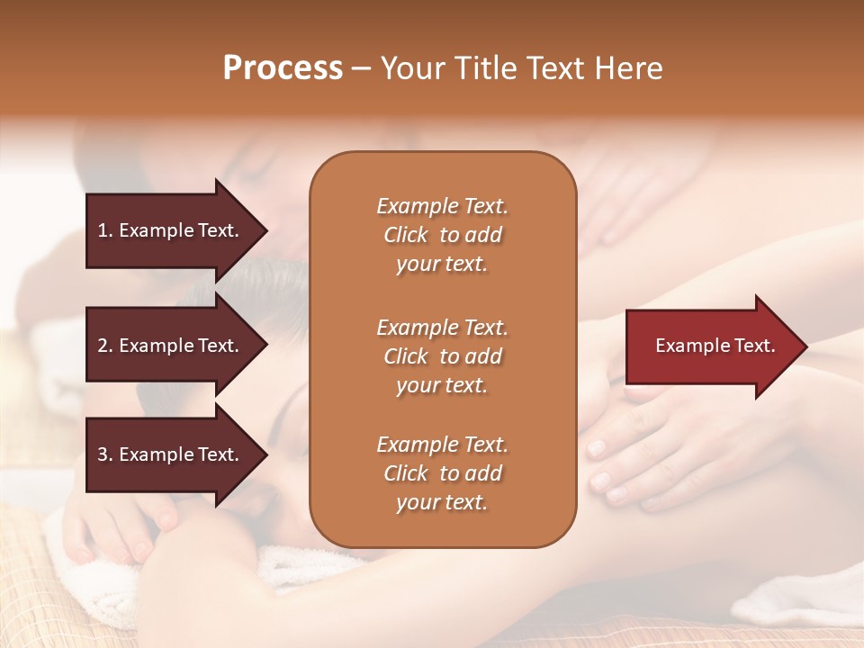 A Woman Getting A Back Massage From A Man PowerPoint Template