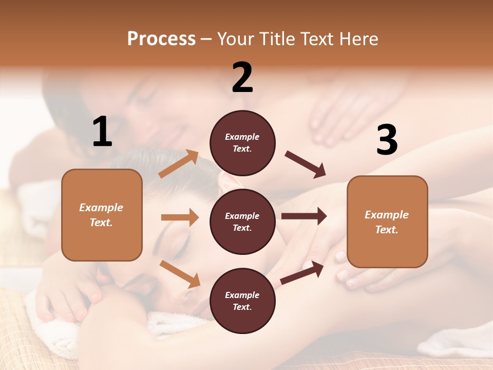 A Woman Getting A Back Massage From A Man PowerPoint Template