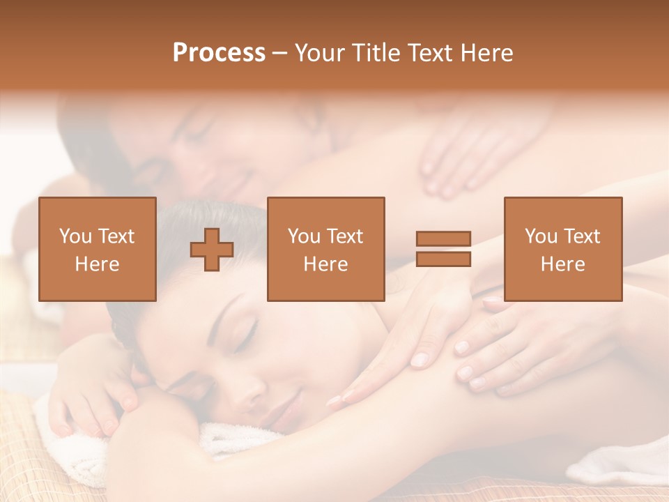 A Woman Getting A Back Massage From A Man PowerPoint Template