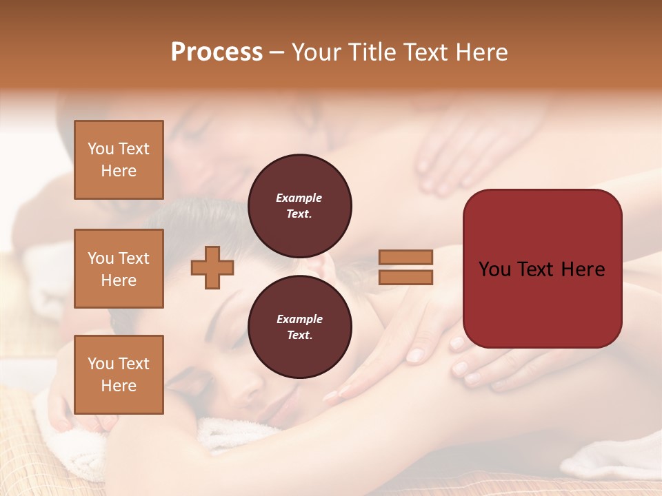 A Woman Getting A Back Massage From A Man PowerPoint Template