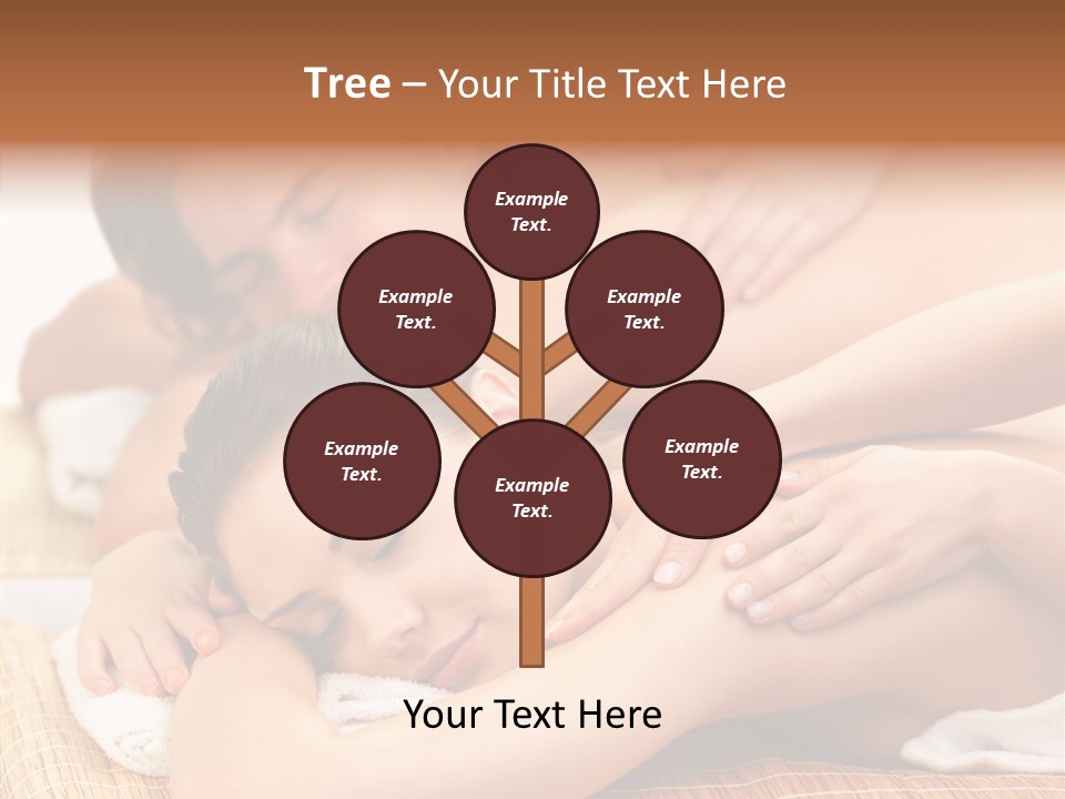 A Woman Getting A Back Massage From A Man PowerPoint Template