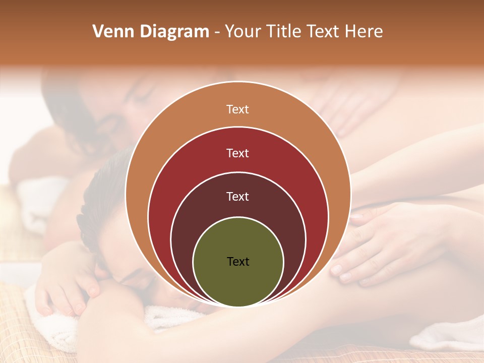 A Woman Getting A Back Massage From A Man PowerPoint Template