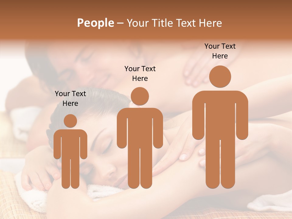 A Woman Getting A Back Massage From A Man PowerPoint Template