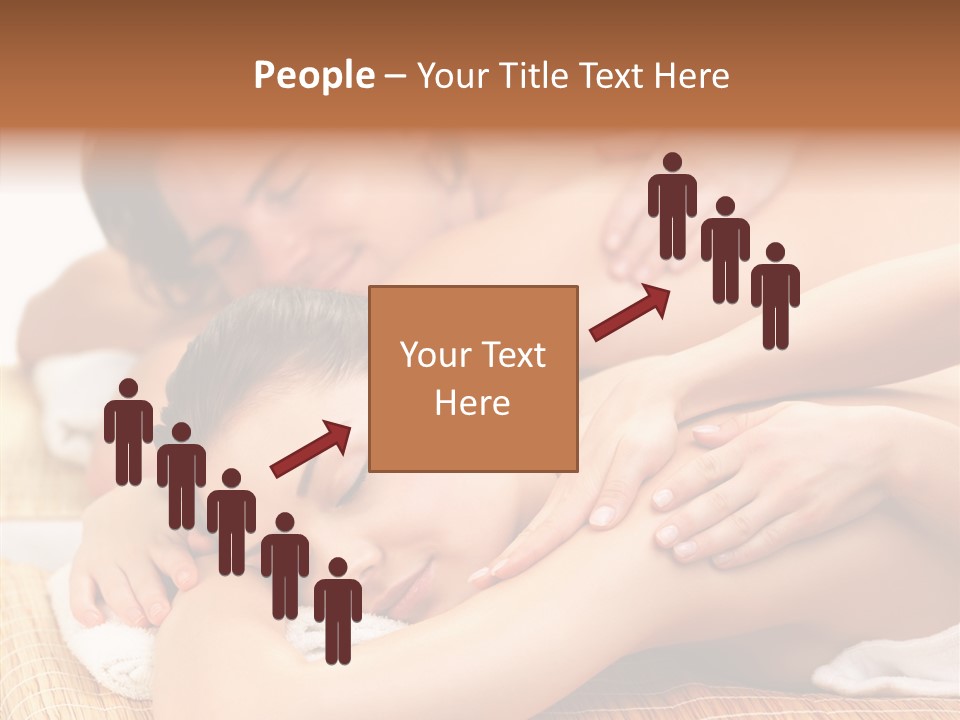 A Woman Getting A Back Massage From A Man PowerPoint Template