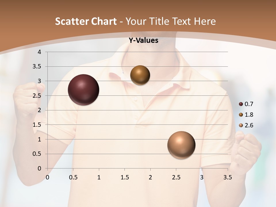 Gesture Victory Expression PowerPoint Template
