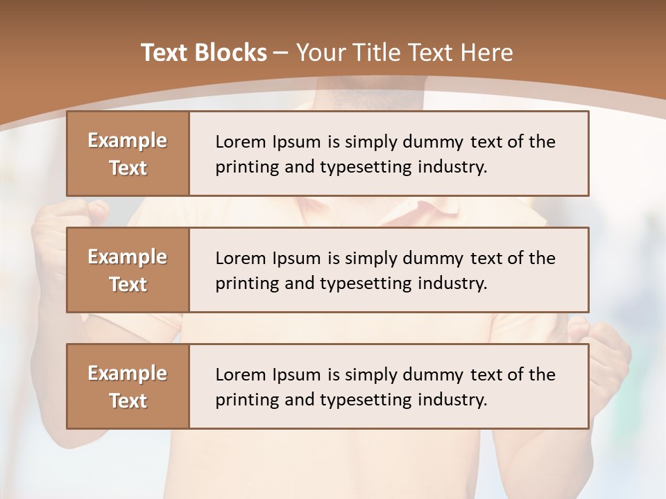 Gesture Victory Expression PowerPoint Template