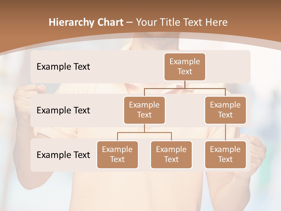 Gesture Victory Expression PowerPoint Template